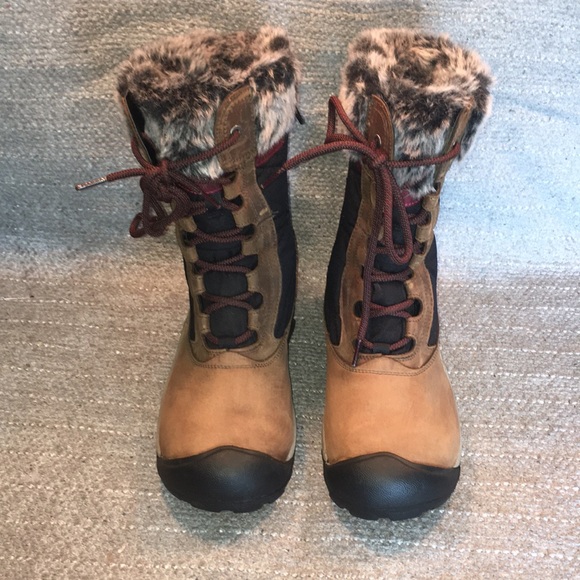 waterproof fur lined ankle boots